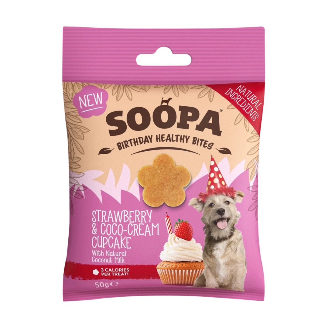 Strawberry &amp; Coco-Cream Cupcake Healthy Bites