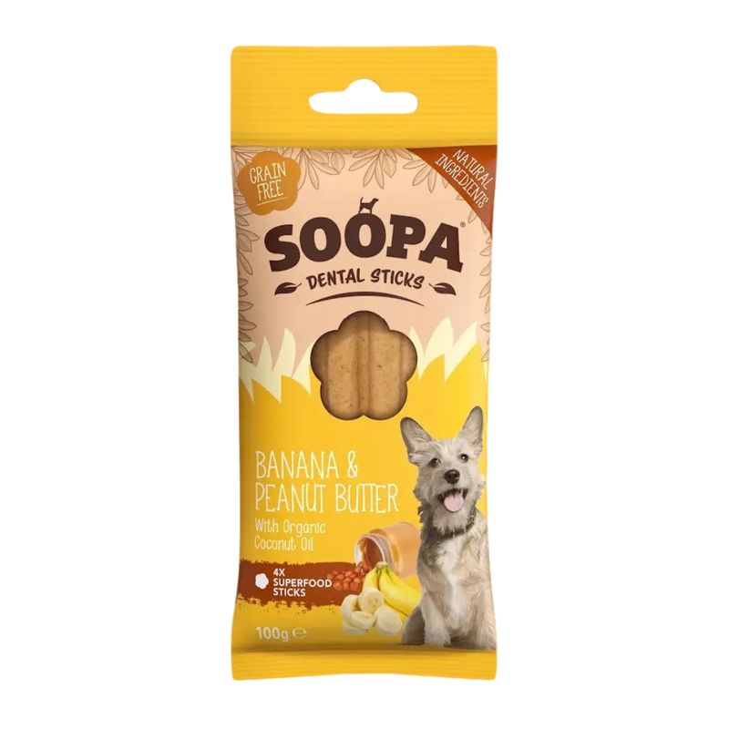 Banana &amp; Peanut Butter Dental Sticks