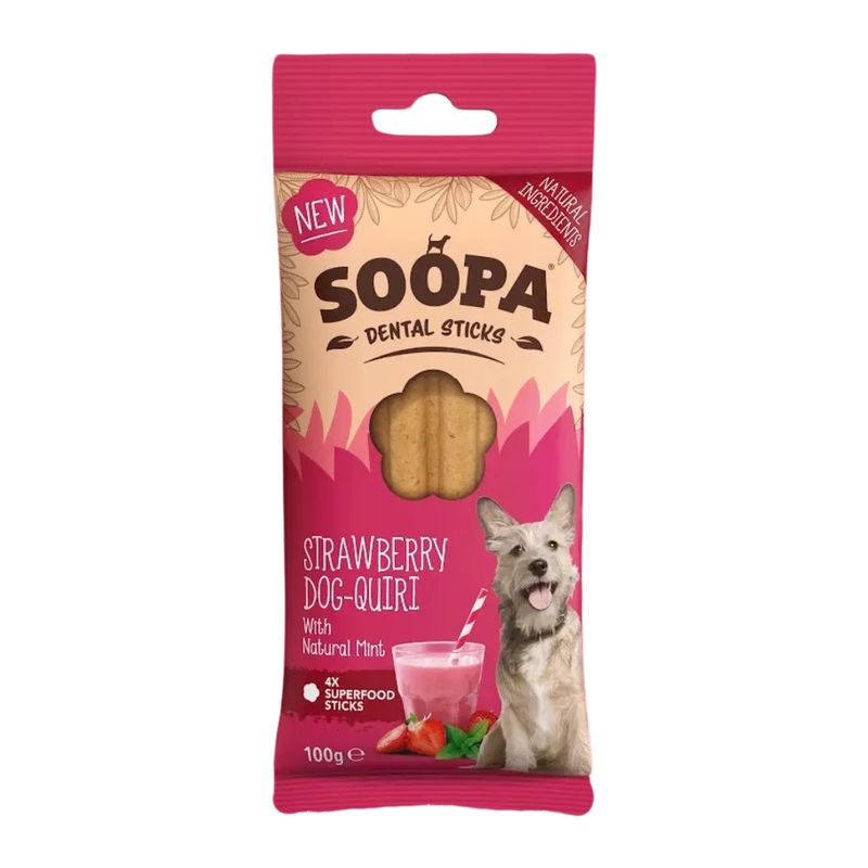 Strawberry Dog-Quiri Dental Sticks