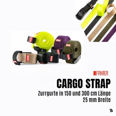 CARGO Strap 150 oder 300 cm | 25 mm Breite