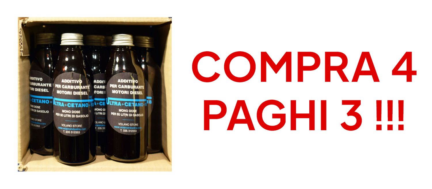 4 ULTRA CETANO 18 SUPER LUBRIFICANTE 10 bottigliette da 150 ml