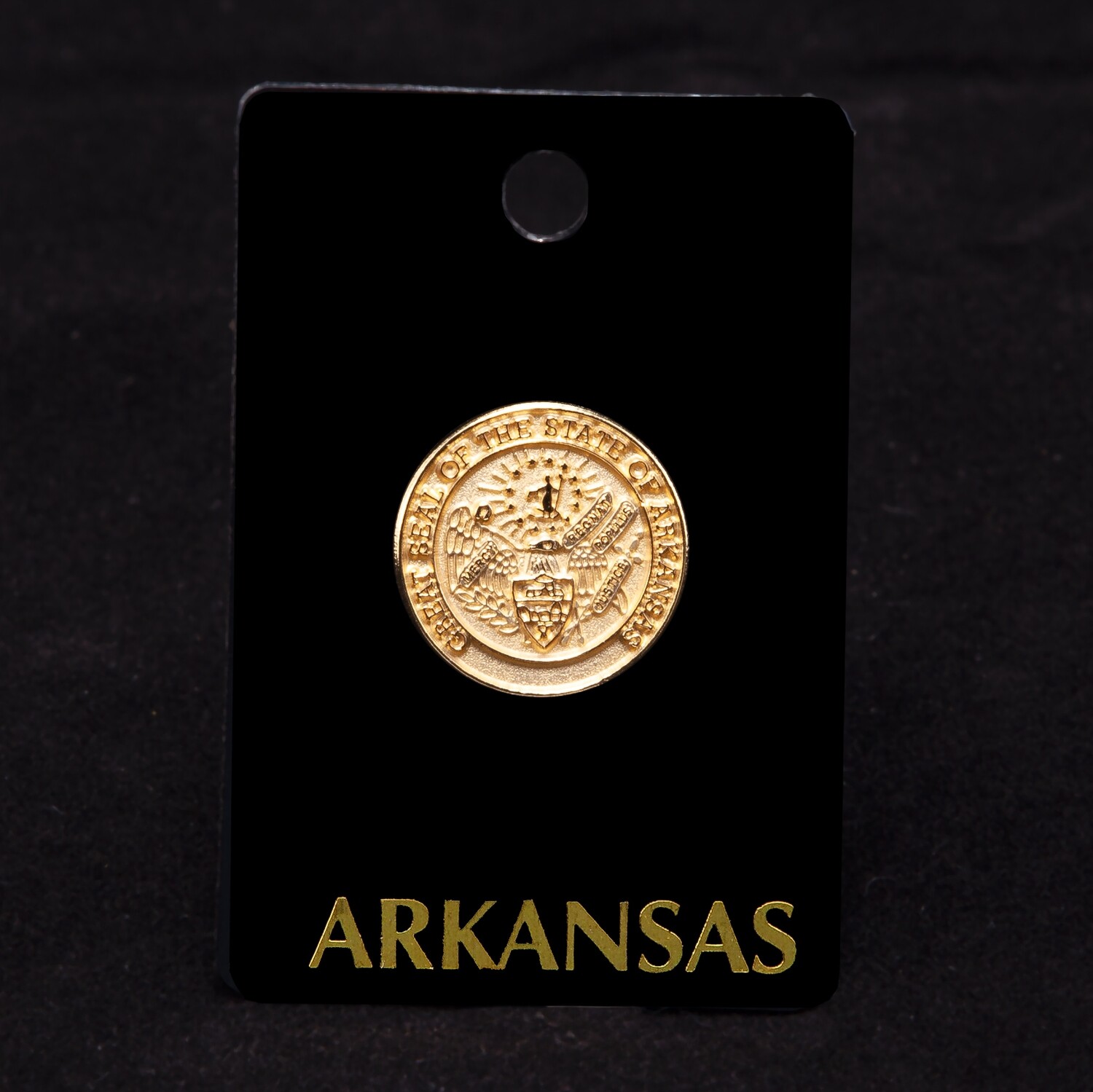 Gold State Seal Lapel Pin