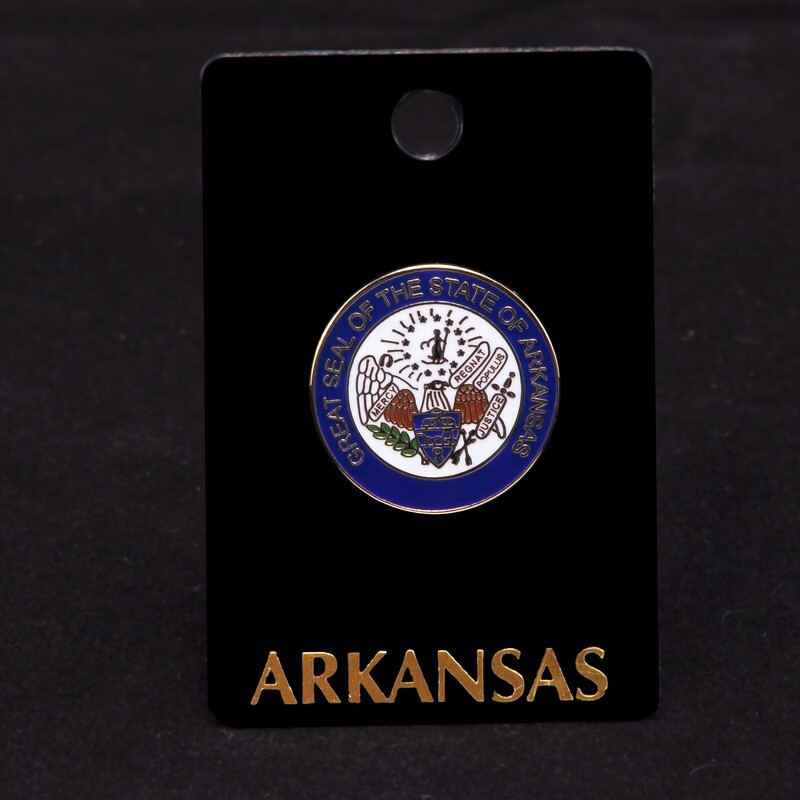 ARK State Seal Color Lapel Pin