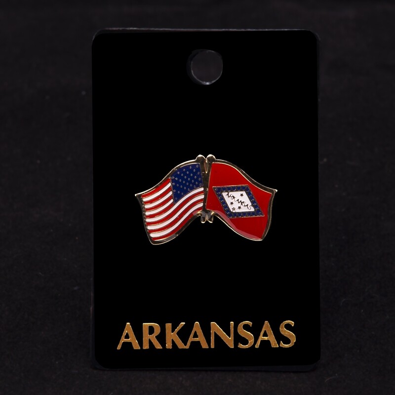 2 Flag Lapel Pin