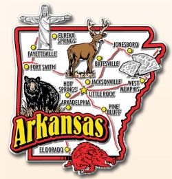 Super Jumbo State Map Magnet