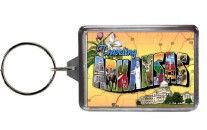 AR Keychain Lucite Postcard