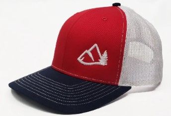 Arkie Apparel Hats Mtn Logo Red/White/Blue