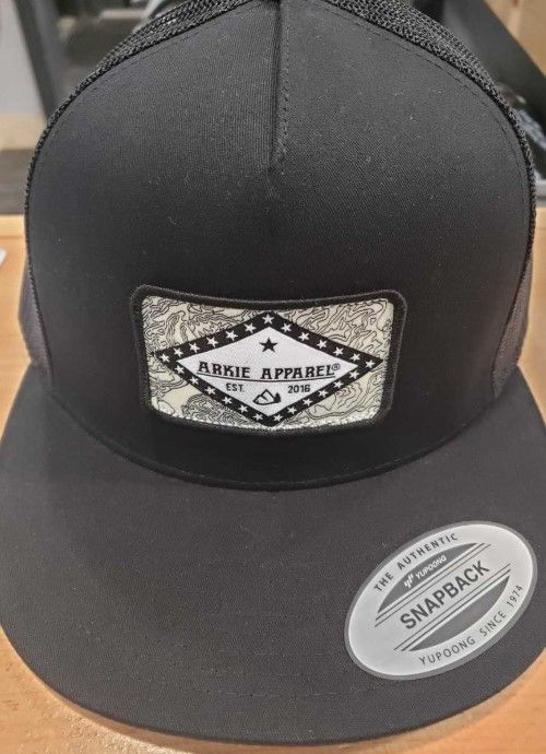 Arkie Apparel Hats Topo Flag Black/Black
