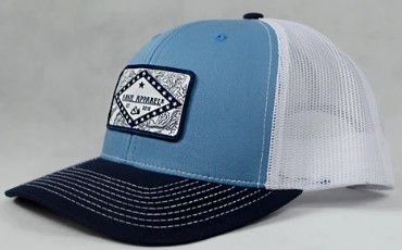 Arkie Apparel Hats Topo Flag 2 Blue/ White