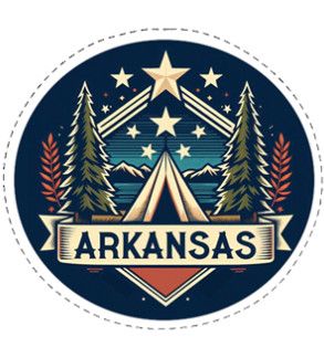 Arkansas Camp Sticker