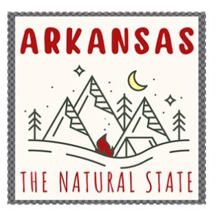 Arkansas The Natural State Sticker