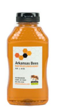 Arkansas Bees 1lb Squeeze Honey Bottle