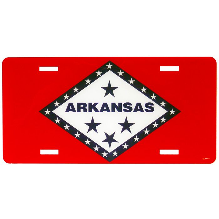 Arkansas Flag License Plate