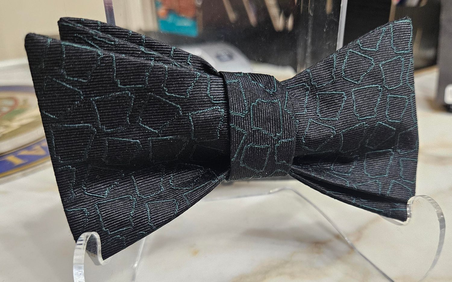 Black With Green AR Bow Tie