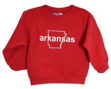 AR Child Crewneck Fleece Arch Red