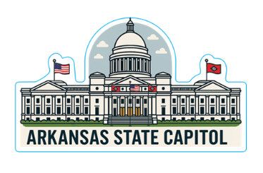 Arkansas State Capitol Sticker