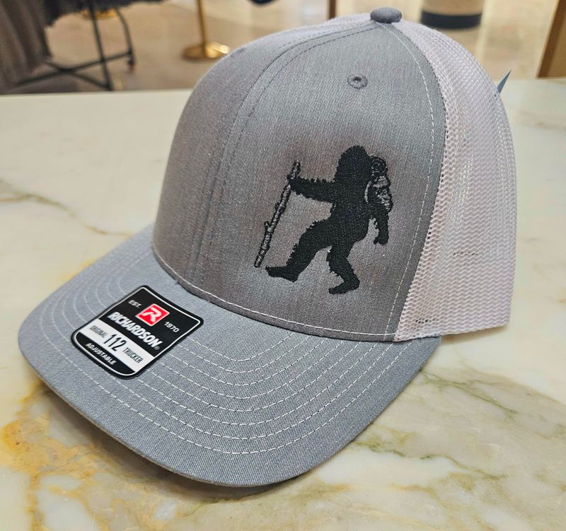 Arkie Apparel Hats Fouke Monster Gray/White