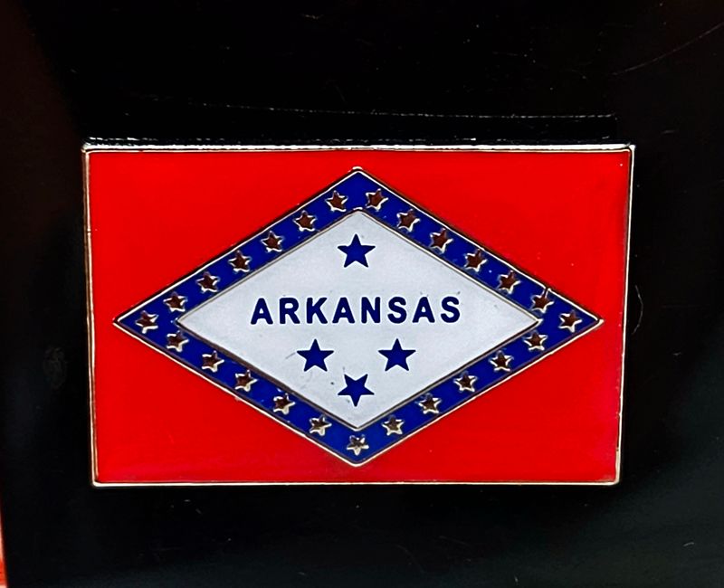 Arkansas Flag Lapel Pin Small