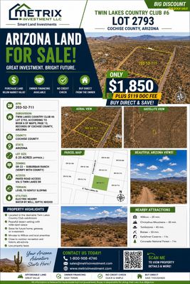 0.25ac Lot in Cochise County AZ