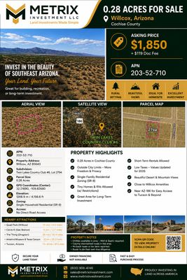0.28ac Lot in Cochise County AZ