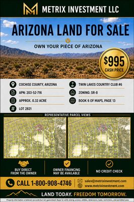 0.32ac Lot in Cochise County AZ