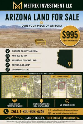 0.32ac Lot in Cochise County AZ