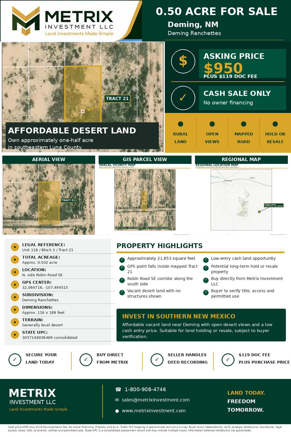 0.5 acre Luna County New Mexico