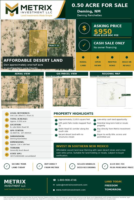 0.5 acre Luna County New Mexico