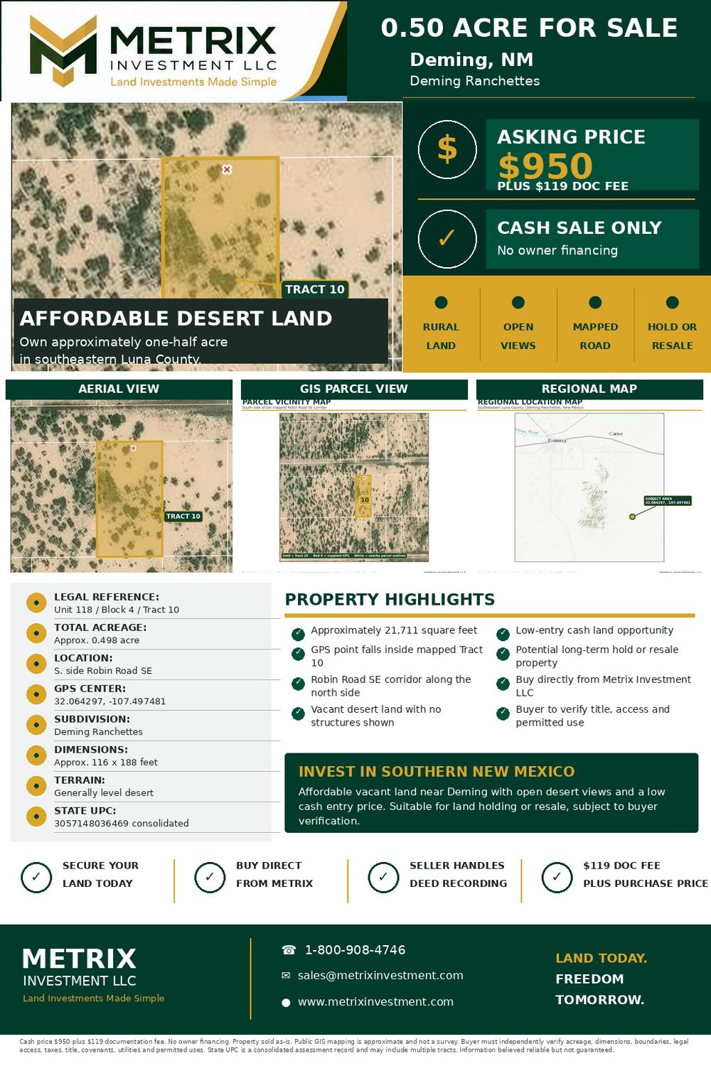 0.5 acre Luna County New Mexico