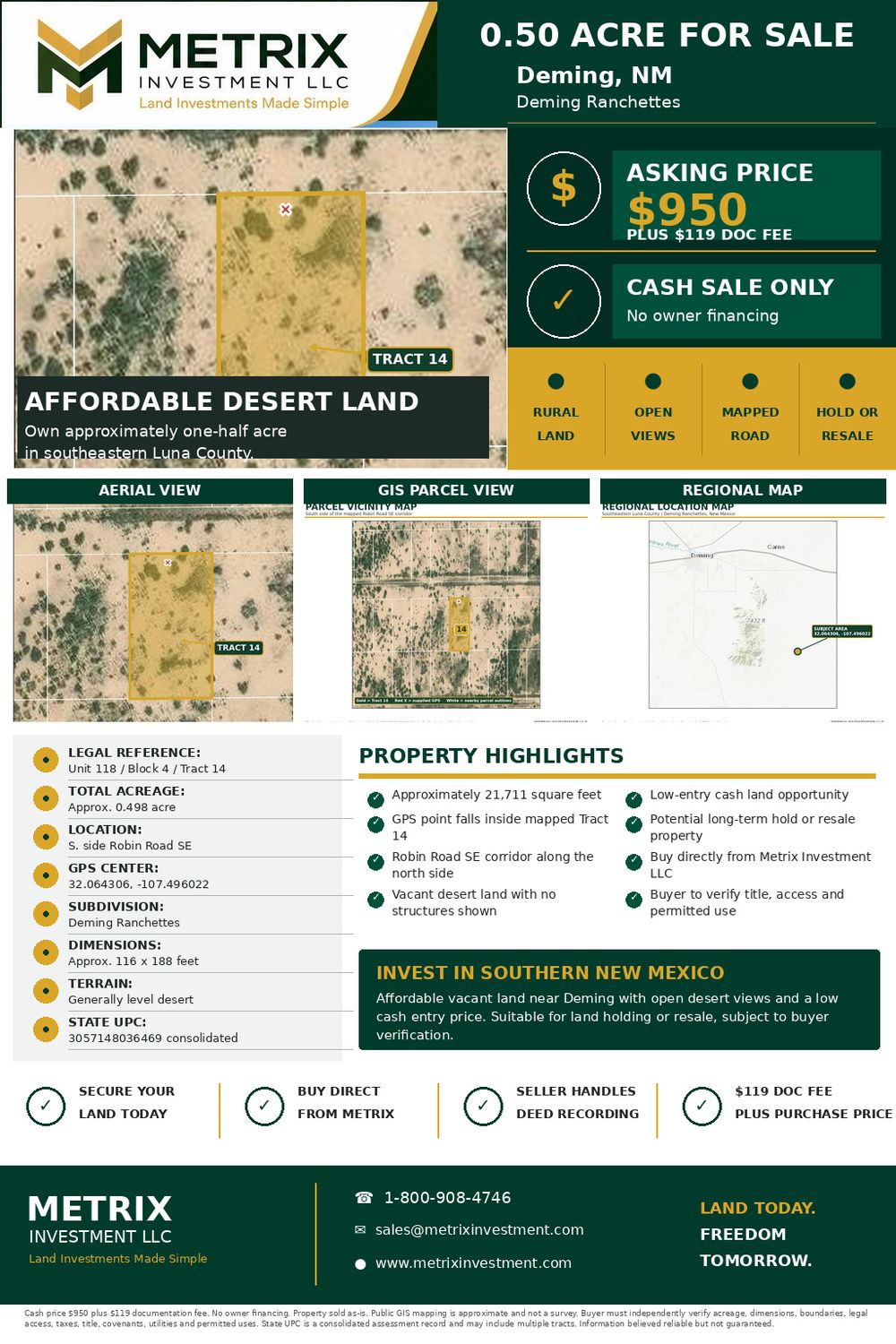 0.5 acre Luna County New Mexico