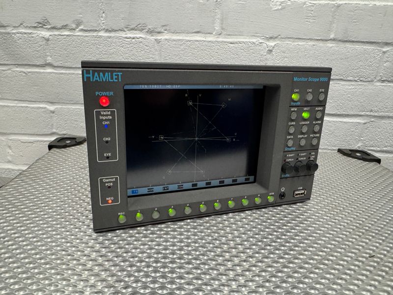 Hamlet MonitorScope MS9000 3G, HD, SD Waveform vector scope £1500 + VAT