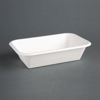 Compostable Bagasse Food Tray (D2) 120mm X 180mm