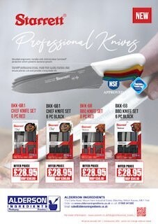 Starrett BBQ Knife Set - Red