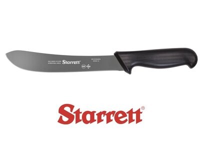 STARRETT 10'' Steak Knife Curved Tip Black Handle