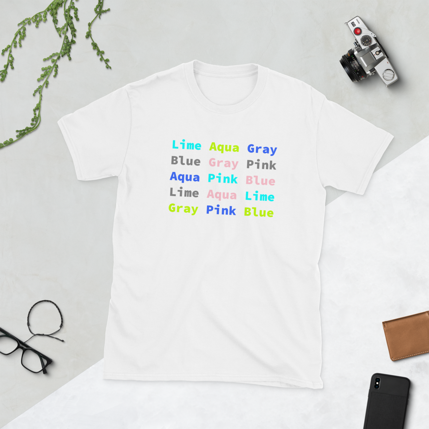 English Stroop Effect Unisex T-Shirt – Cognitive Test Tee for Scientists &amp; Geeks