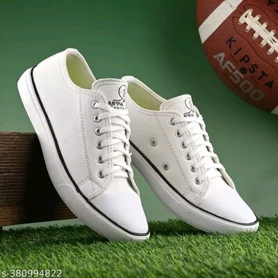 White sneakers for men || Canvas shoes for men