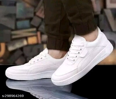Casual white shoes for men || White sneakers for men