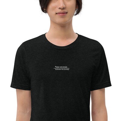Short sleeve t-shirt with emb text