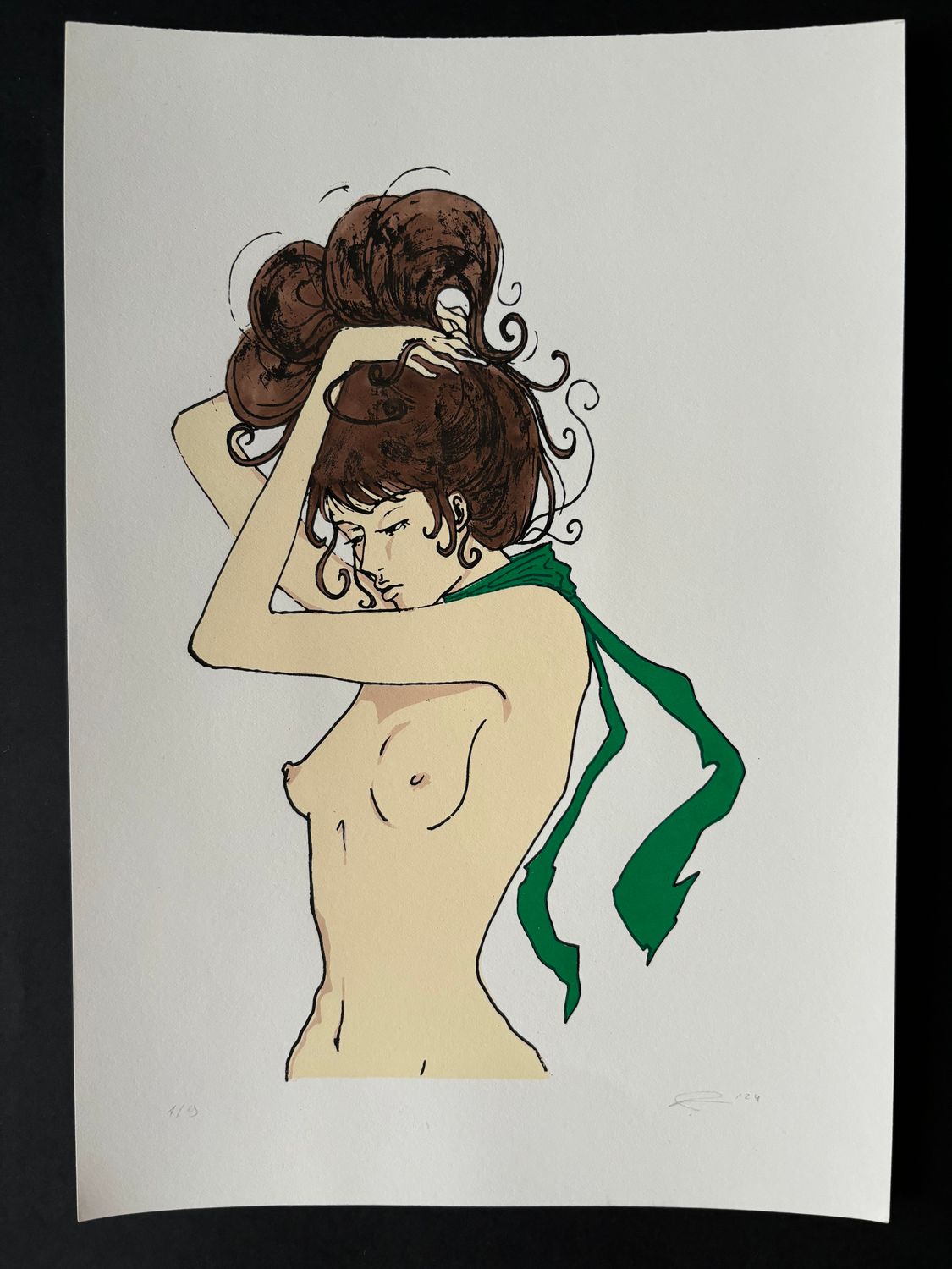 green scarf