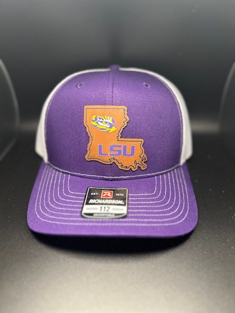 LSU Color on Leather