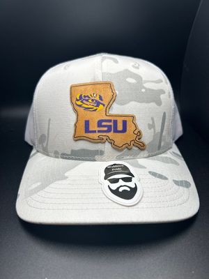 LSU Color on Leather