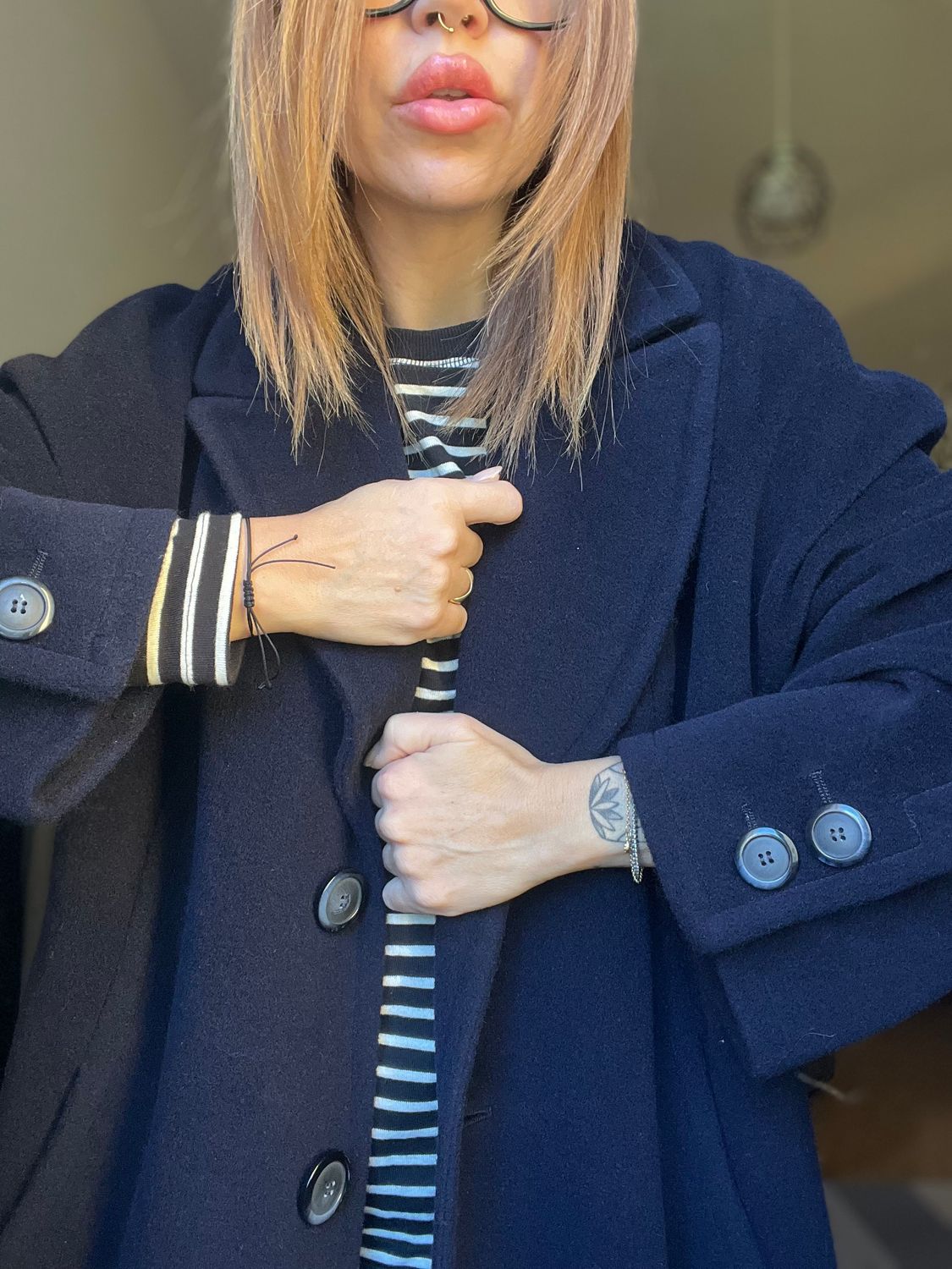 Cappotto blu profondo