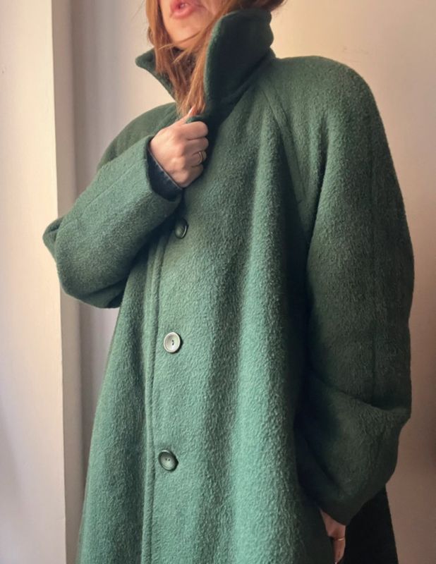 Green ALPACA coat