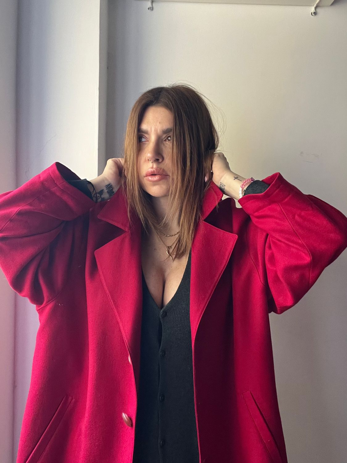 Giacca Red wool