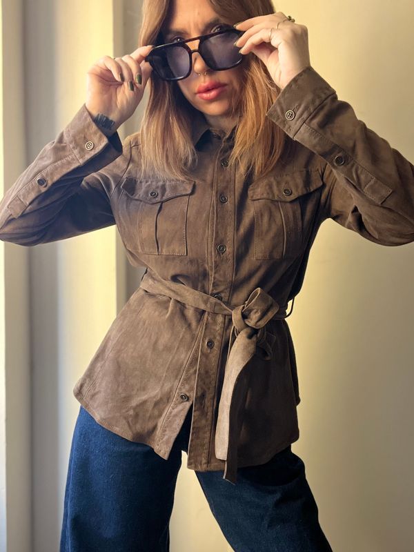 Suede shirt