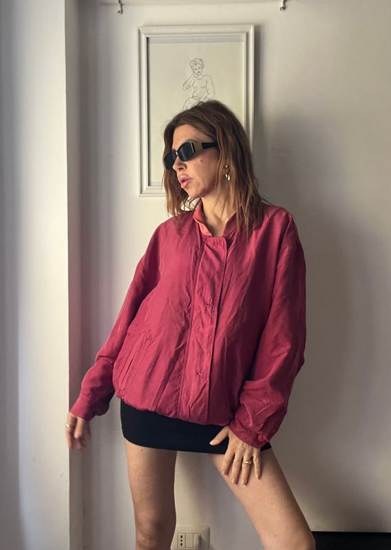 Bomber in pura seta 100% vintage