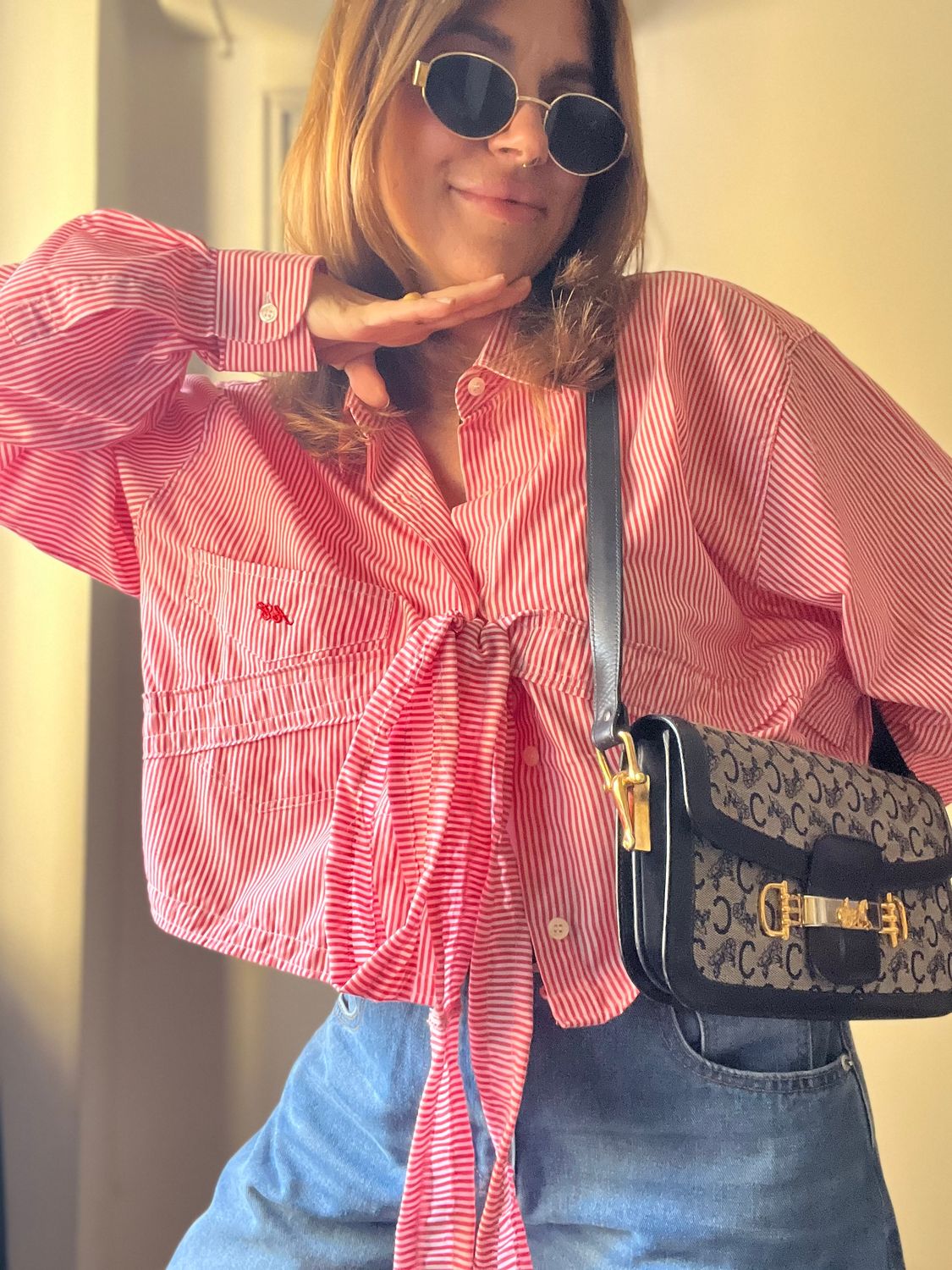upcycled vintage shirt