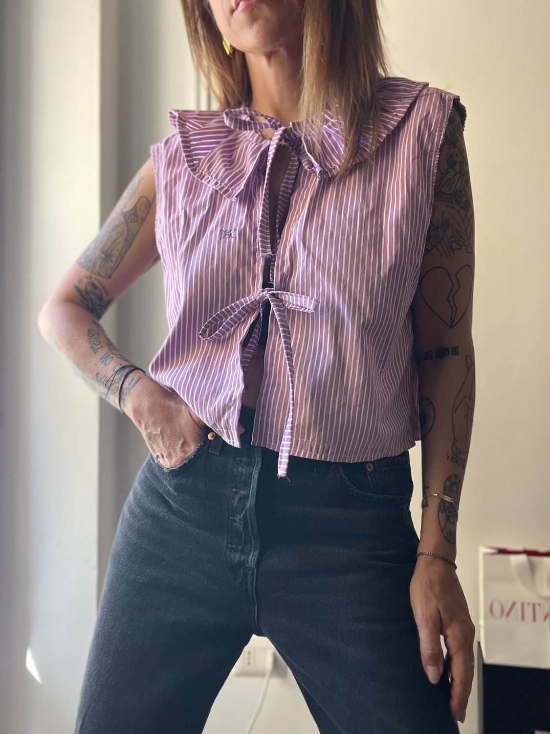 Camicia upcycled da uomo