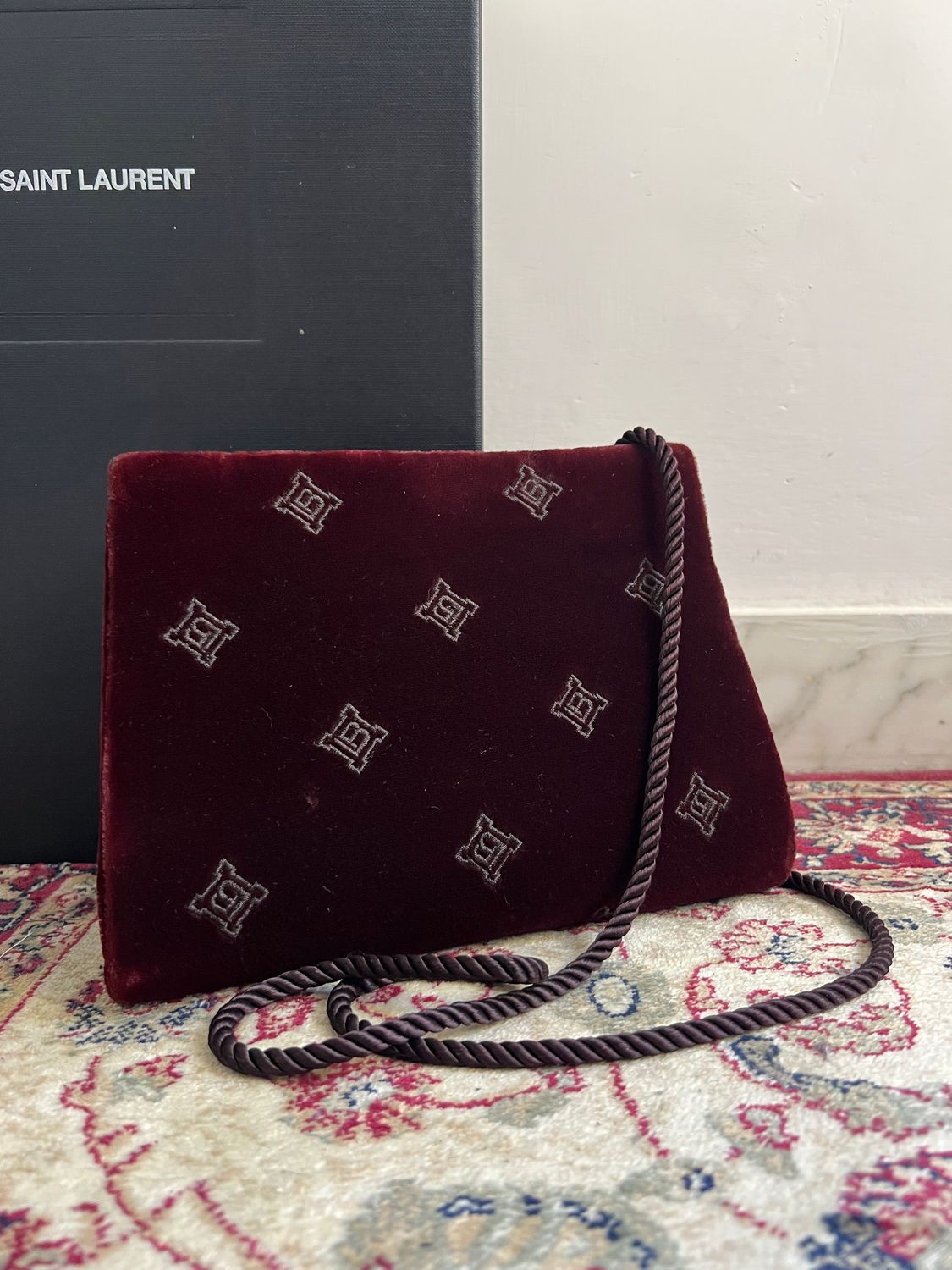 Pochette Vintage Laura Biagiotti in Velluto