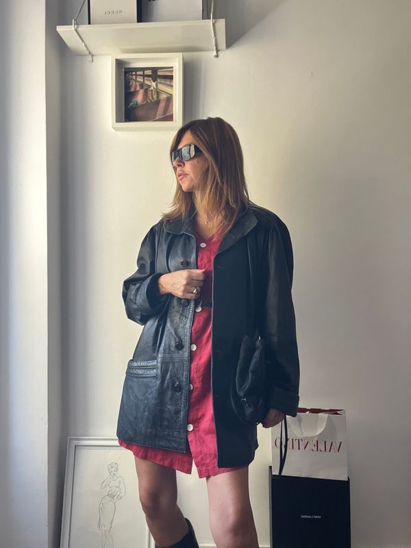 Giacca in pelle vintage